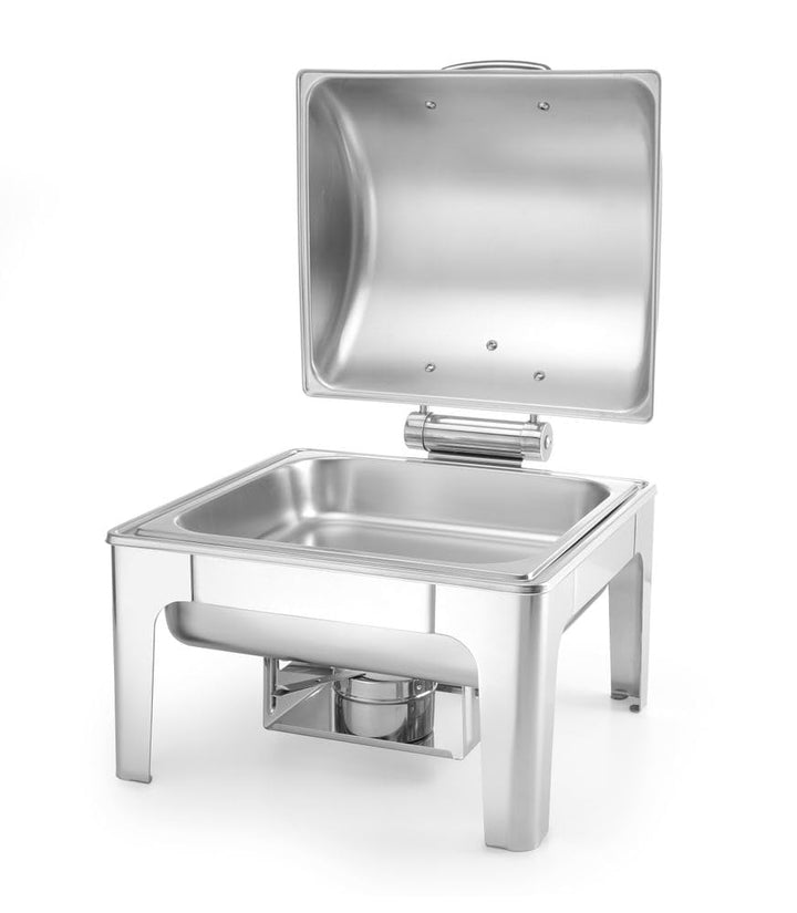HENDI Chafing Dish, Spiegelglanz, Inkl. zwei Brennpastenbehälter, einer Lebensmittelpfanne, einem Wa