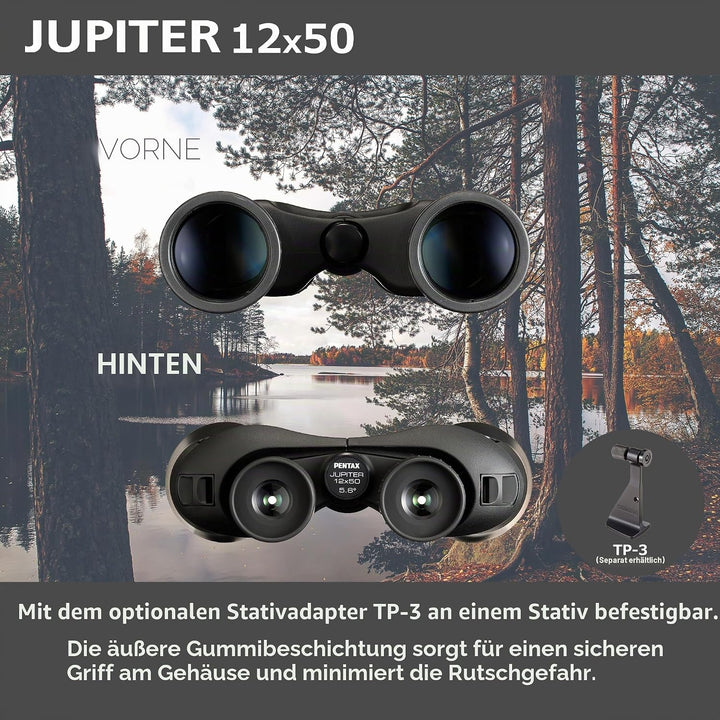 Pentax Jupiter 12x50 - Das Fernglas aus der Jupiter Serie mit einem Guten Verfhältnis aus Lichtstärk