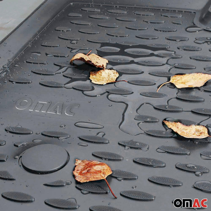 OMAC Gummimatten Fussmatten kompatibel mit VW Touareg 2010-2018 TPE Automatten Grau 4X Fussmatten /