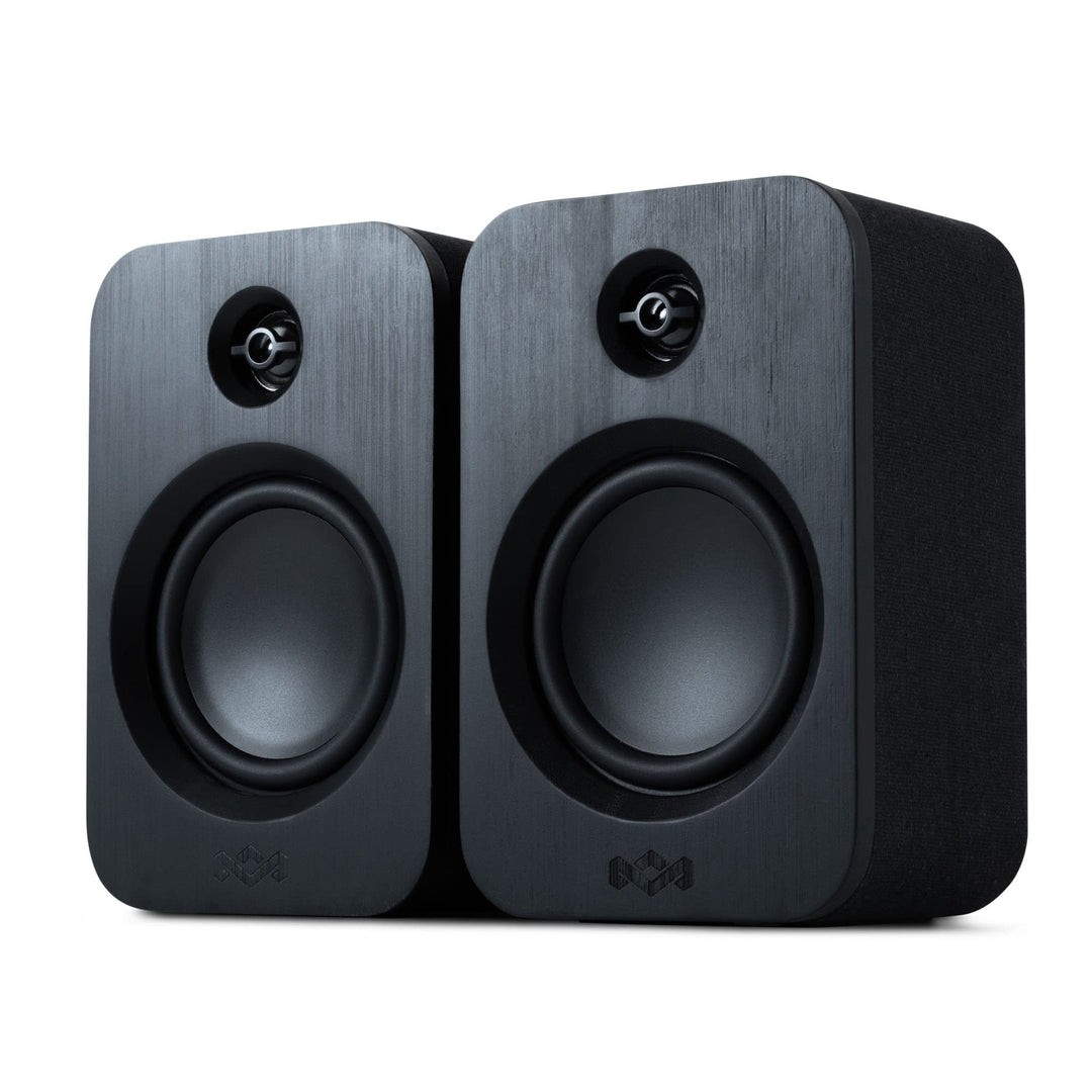 House of Marley Get Together Duo Bluetooth Lautsprecher Boxen Schwarz - Nachhaltig hergestellte Rega