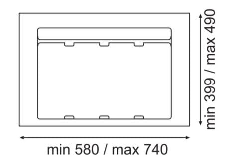 Mülltrennsystem 9 XL für 80 cm Schublade - Einbau-Mülleimer mit 3 Fächern (2x 11 L, 1x 26 L), Abfall
