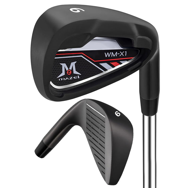 MAZEL Golf Forged Iron Set 9 Pieces, Premium Iron Club 3,4,5,6,7,8,9, P, S for Men Right-Handed, CNC