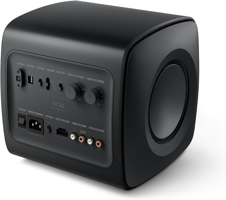 KEF KC62 Leistungsstarker Aktiver Subwoofer | Schwarz | 1000 Watt, Schwarz