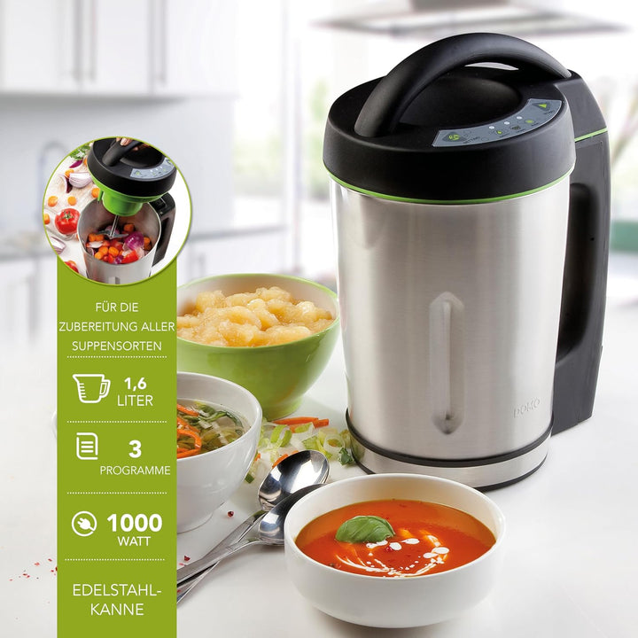 Domo DO498BL Suppenkocher, Rostfreies Metall, 1.6 liters,