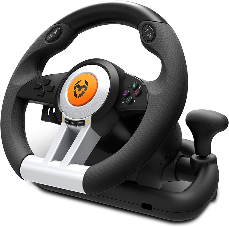 KROM Lenkrad Pedale für Gaming K-WHEEL -NXKROMKWHL- Multiplattform, Schalt- und Lenkradpaddles, Vibr