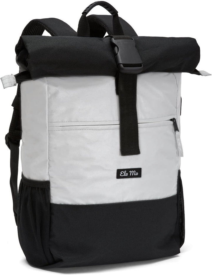 Ela Mo Rucksack Damen Schön, Komfortabel und Durchdacht 18 L (Night Edition - Black), Night Edition