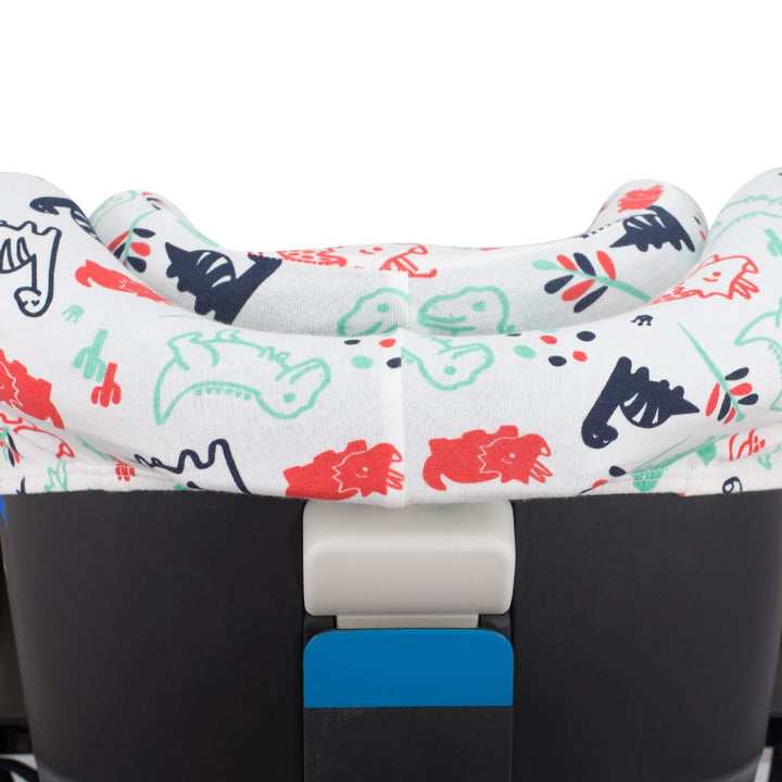 JYOKO KIDS Bezug für Autositz kompatibel mit Bugaboo Nuna by Turtle, aus Baumwolle (Dino Party), Din