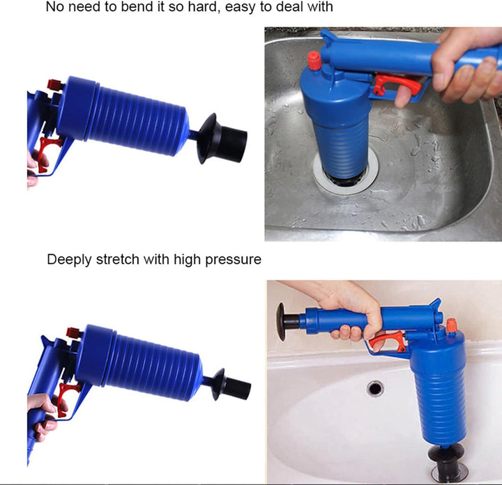 Drain Blaster, Air Power Toilet Plunger, Sink Plunger Pipe Blaster, manueller Pumpenreiniger, Hochdr
