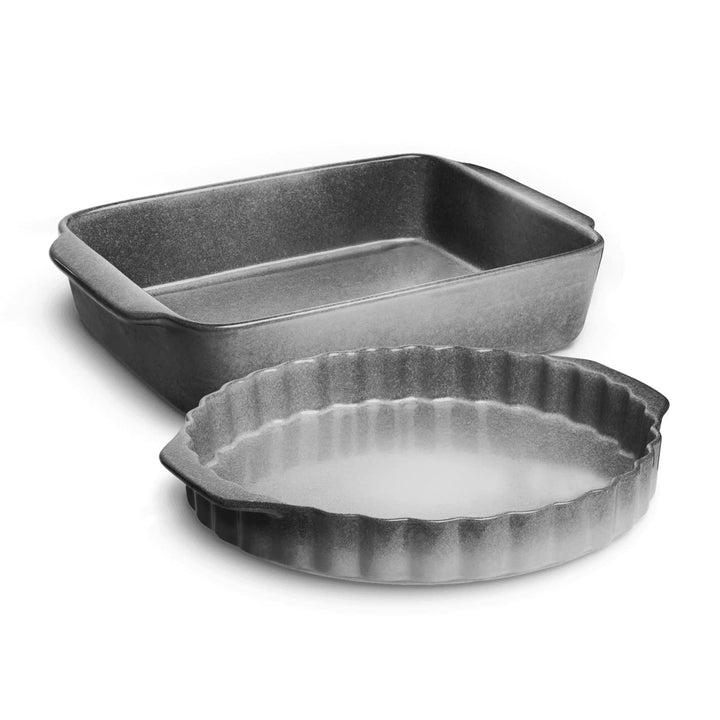 SPRINGLANE Keramik Auflauf- und Tarteform Misty Cliff 2er-Set gross Large 2-Piece Set (Mixed), Large