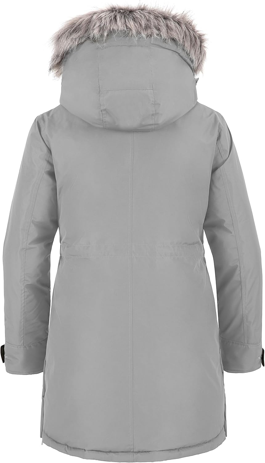 Wantdo Damen Winter Warm Puffer Mantel Wasserabweisend Outdoor Jacke Winddichte Oberbekleidung Mante
