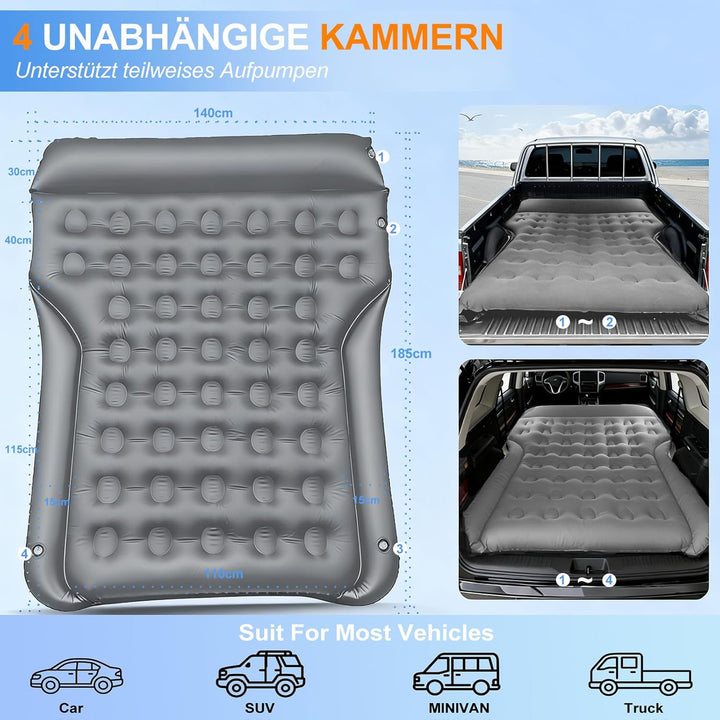 Auto Matratze - Luftmatratze Camping Bed Auto Aufblasbare Matratze für SUV MPV Minivan Kofferraum, 1