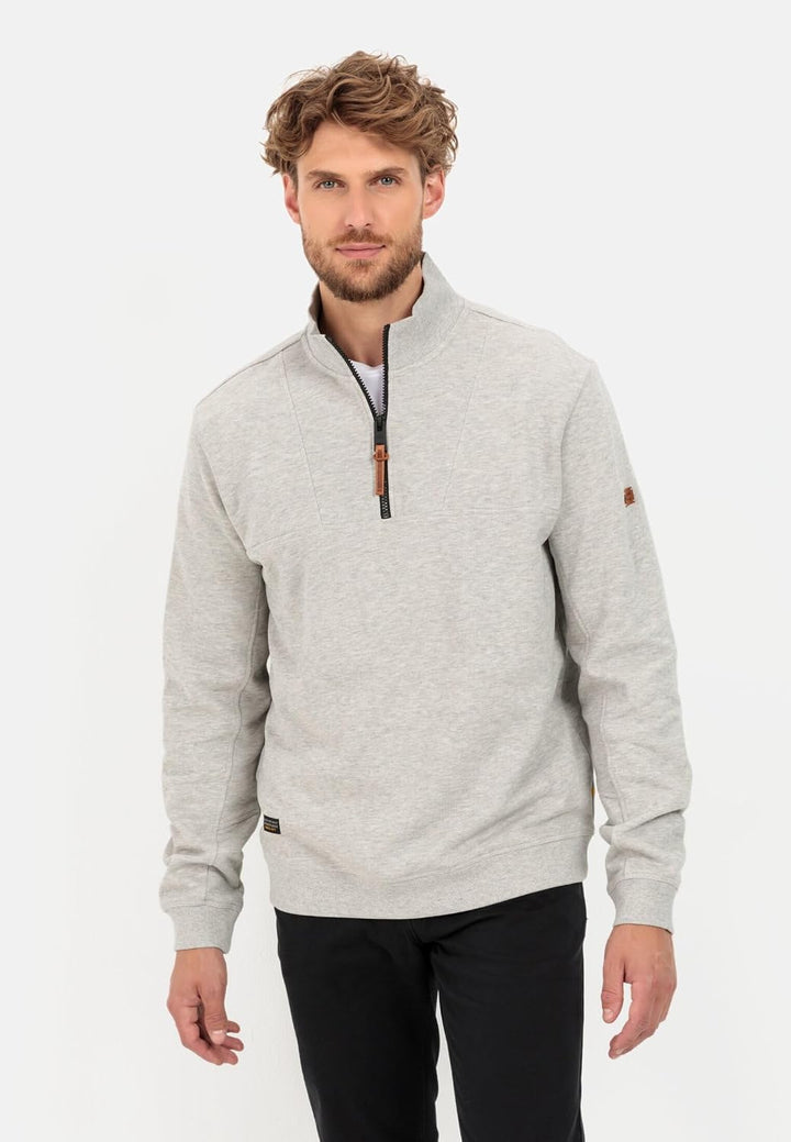 camel active Herren Pullover M Warm Light Grey Mela, M Warm Light Grey Mela
