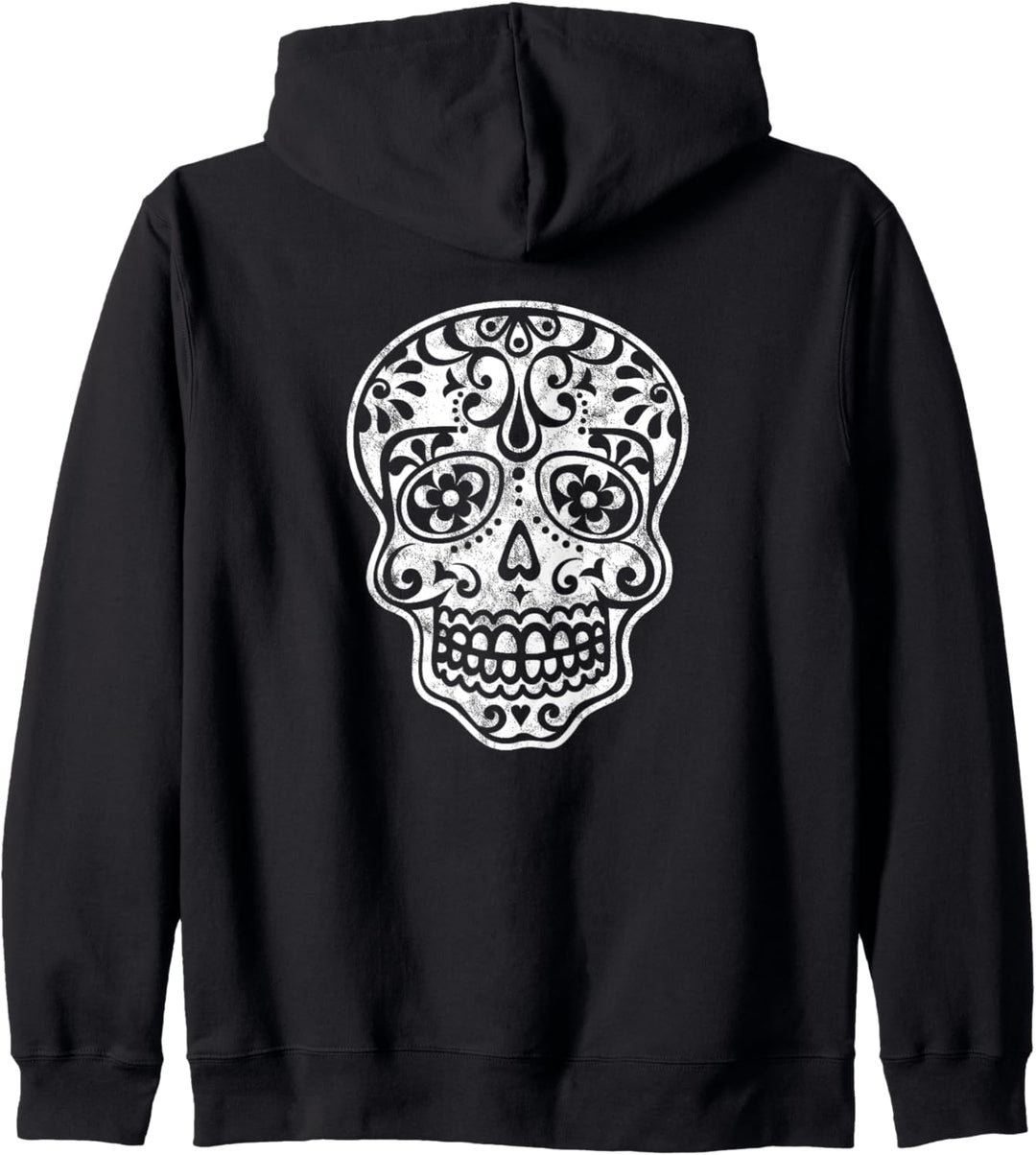 Totenkopf Mexikanisch Muster Mexiko Halloween Schädel Blumen Kapuzenjacke