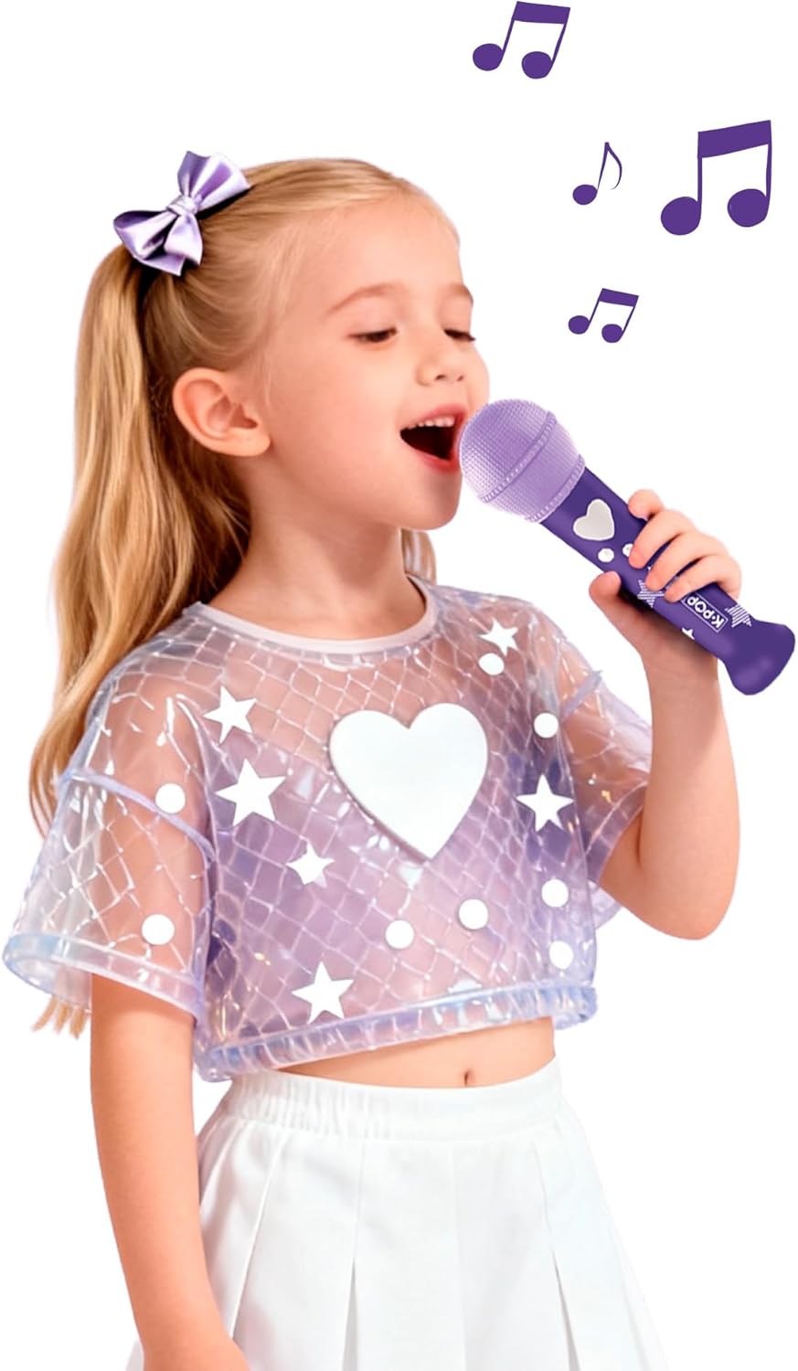 IMC Toys K-POP Idol Musikalisches Spielzeug Vom K-Pop inspirierter Mikrofon mit Sprachaufnahme und i