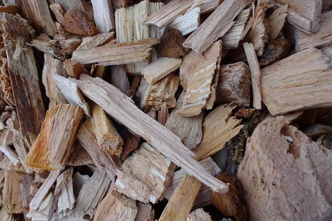 500L Holzhackschnitzel grobe Stücke Garten Beete Unkrautschutz in Top Qualität% Einstreu Hackschnitz