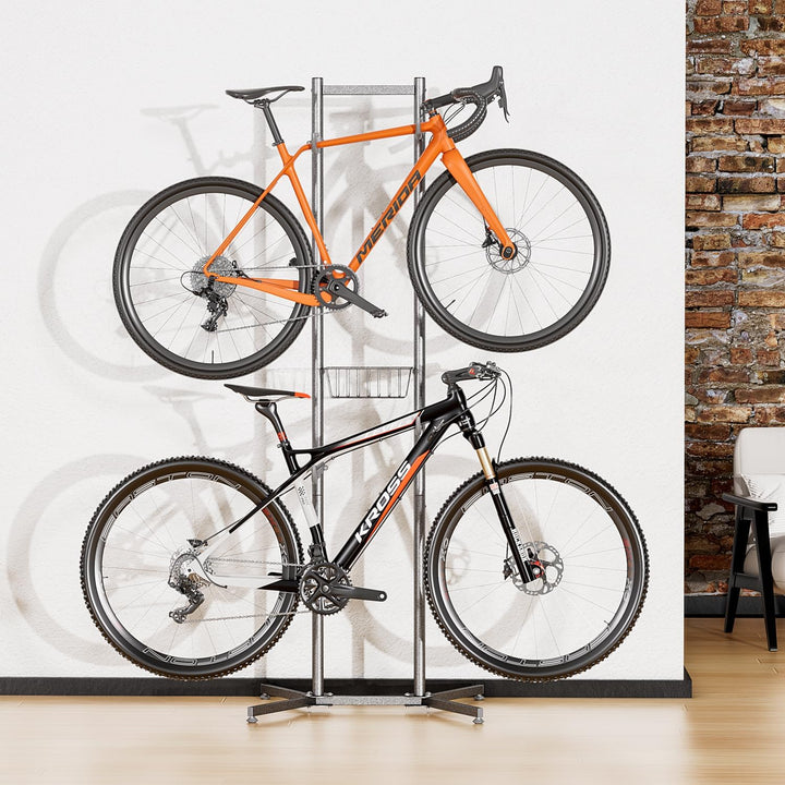 CXWXC Fahrradständer Boden Für 4 Fahrräder Belastbar bis 50kg/110 Pound Fahrrad Ständer Halter Indoo