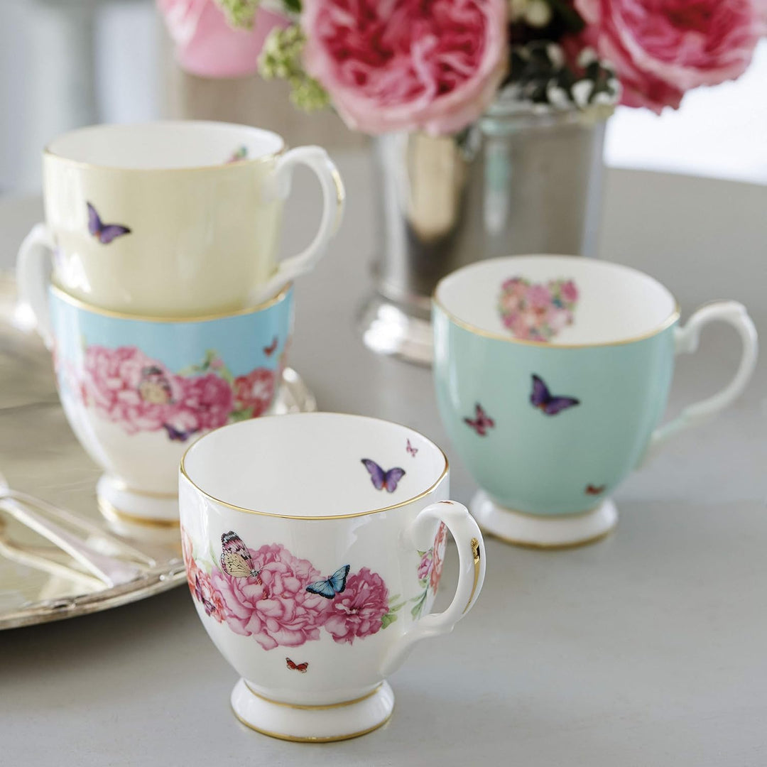 Miranda Kerr von Royal Albert Gratitude Tasse, Bone China Porzellan, weiss, 0,3 Liter