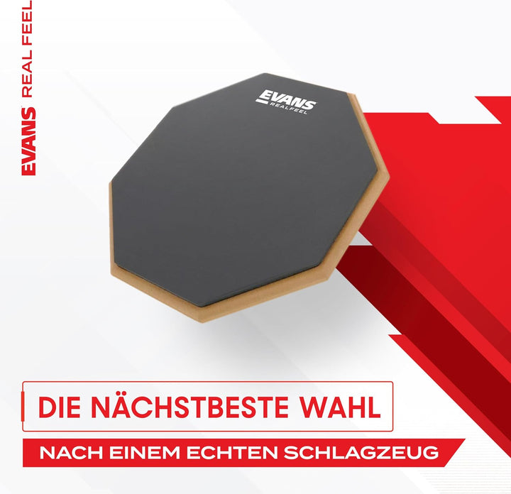 RealFeel by Evans Übungspad | 2-IN-1 | Realistisches Spielgefühl | Perfekt für Zuhause und unterwegs