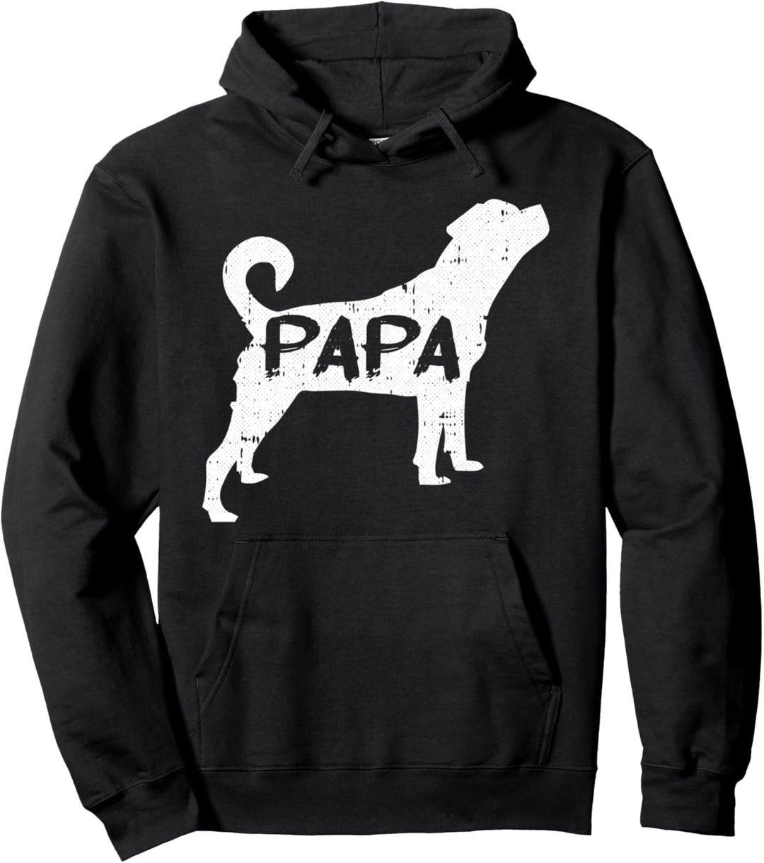 Rottweiler Papa Dog Cute Puppy Doggie Pet Lover Rottie Dad Pullover Hoodie