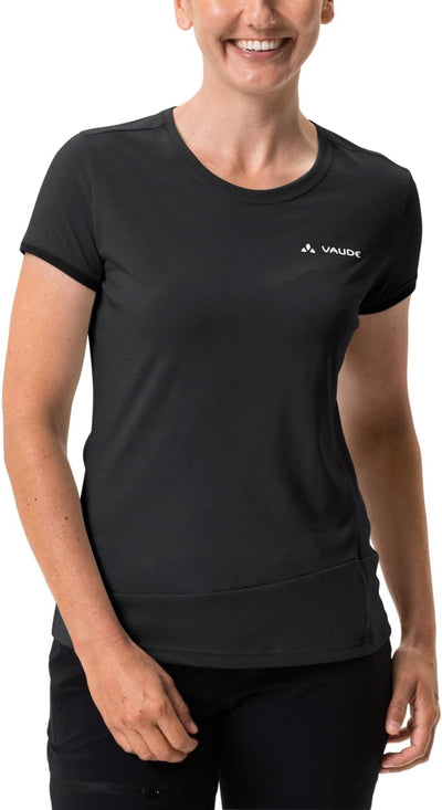 VAUDE Women's Sveit Shirt - T-Shirt Damen Black/Black 36, Black/Black 36