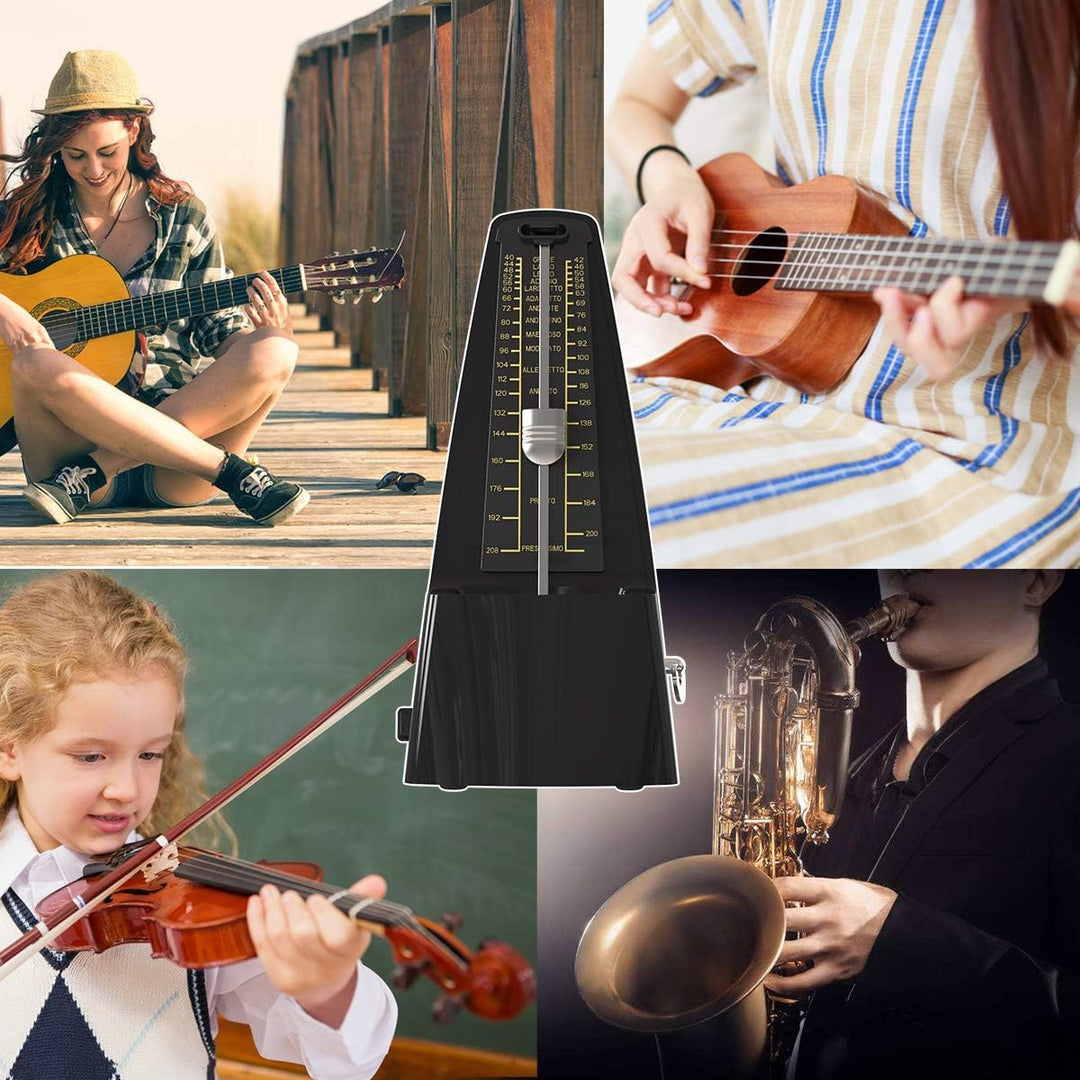 SOLO Mechanisches Metronom mit Akzentglocke, Präziser Takt und Kräftiger Klang, geeignet für Klavier