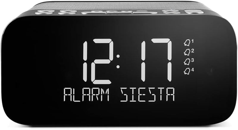 Pure Siesta S6 Bluetooth Radiowecker (Digitalradio, CrystalVue Display, Bluetooth, DAB/DAB+ und UKW,