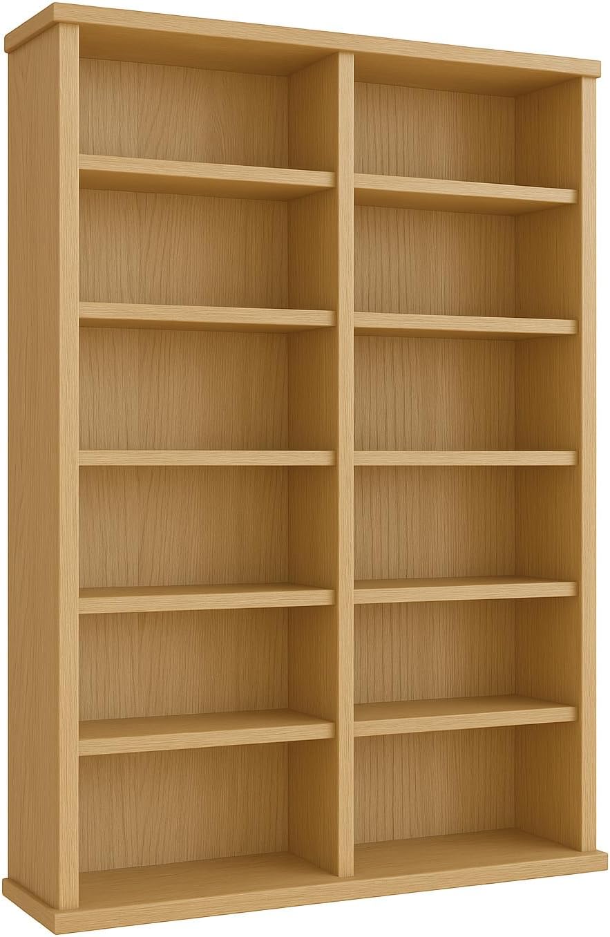 VCM 50443 Regal Schrank DVD CD Rack Medienregal Medienschrank Aufbewahrung Holzregal Standregal Möbe