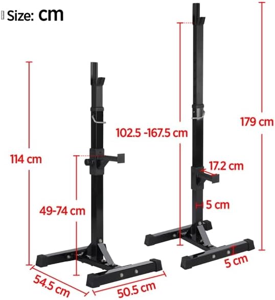Yaheetech Hantelständer Verstellbare Hantelablage Langhantelablage Langhantelständer bis 250 Kg bela