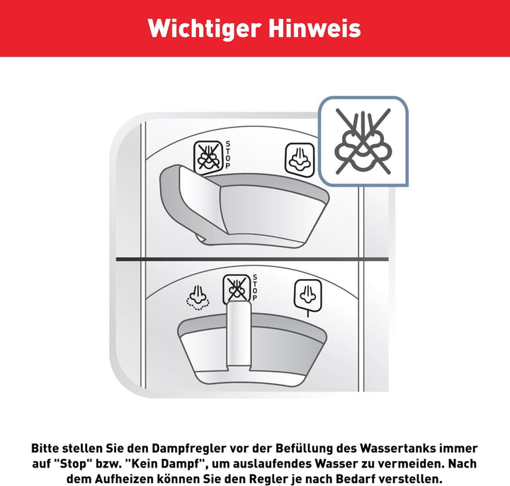 Tefal FV5716 Easygliss Plus Dampfbügeleisen | 190 g/Min. Dampfstoss | Vertikaldampf | XL Wassereinfü
