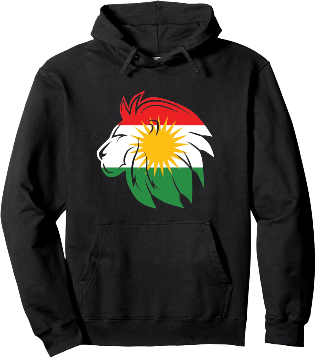 Kurdistan Flagge Löwe Kurden Kurde Kurdisch Pullover Hoodie