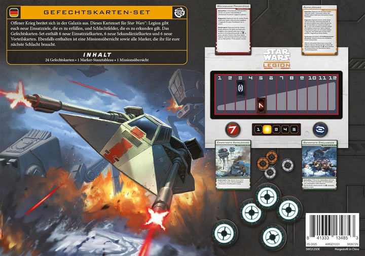 Asmodee, Star Wars: Legion – Gefechtskarten-Set, Atomic Mass Games, Erweiterung, Tabletop, 2 Spieler
