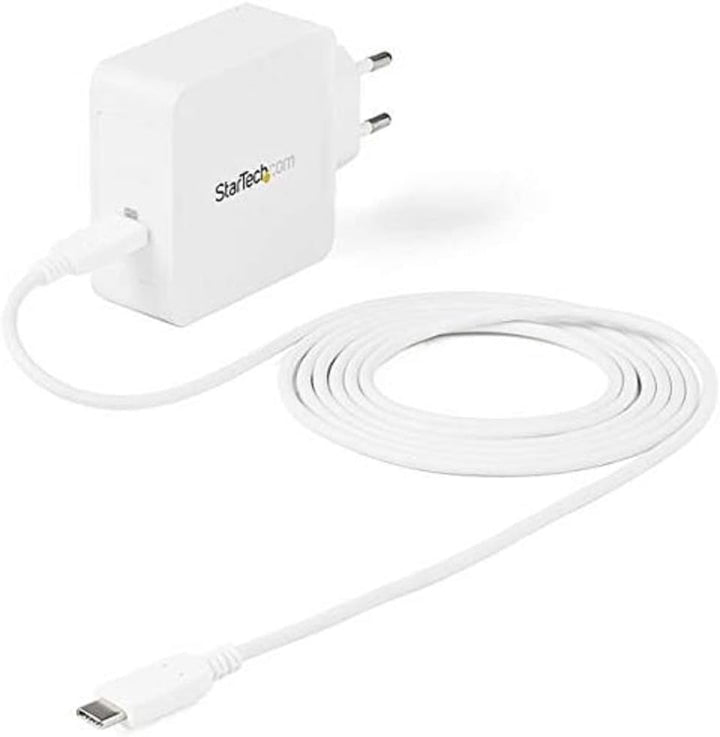 StarTech 60W USB-C Wandladegerät, Laptop PD, 2m Kabel, Typ-C Adapter | Für Dell XPS, Lenovo X1 Carbo