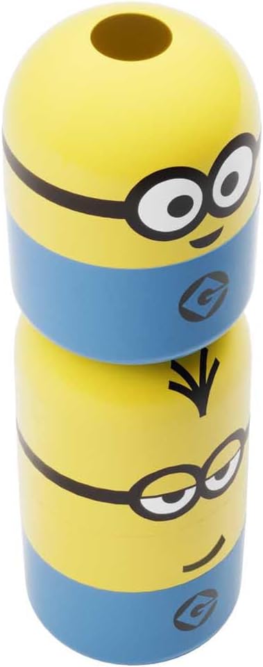 keeeper minions Aufbewahrungsbehälter Kevin, 20 x 20 x 38 cm, 10 l, Stapelbar und leicht zu öffnen,