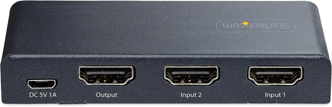 StarTech.com 2-Port 8K HDMI Switch, HDMI 2.1 Switch 4K 120Hz/8K 60Hz UHD, HDR10+, HDMI Switch 2 In 1