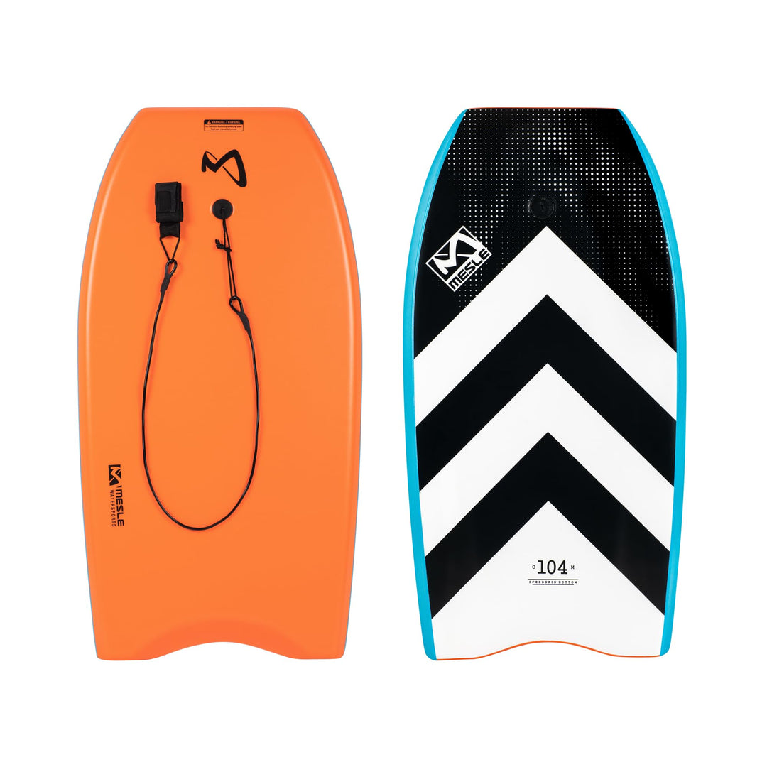 Mesle Bodyboard Kinder &amp; Erwachsene Speed Skin mit Leash, Anfänger &amp; Fortgeschrittene Surfbrett für