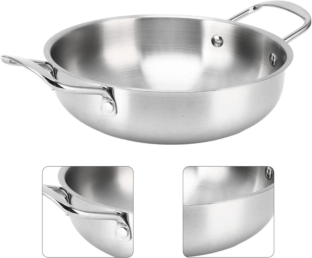 Koreanischer Ramen-Topf, Heizung, Gleichmässig Integriertes Design, Nudeltopf, Flache Stahlfarbe, Bi