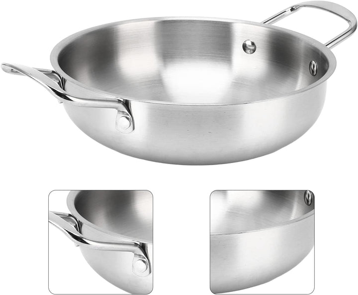 Koreanischer Ramen-Topf, Heizung, Gleichmässig Integriertes Design, Nudeltopf, Flache Stahlfarbe, Bi