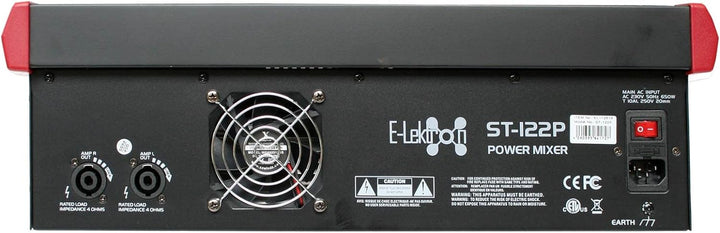 E-Lektron ST-122P Live Power-Mixer 12-Kanal + Stereo MP3/Bluetooth-Kanal Bluetooth Mischpult inkl. 2