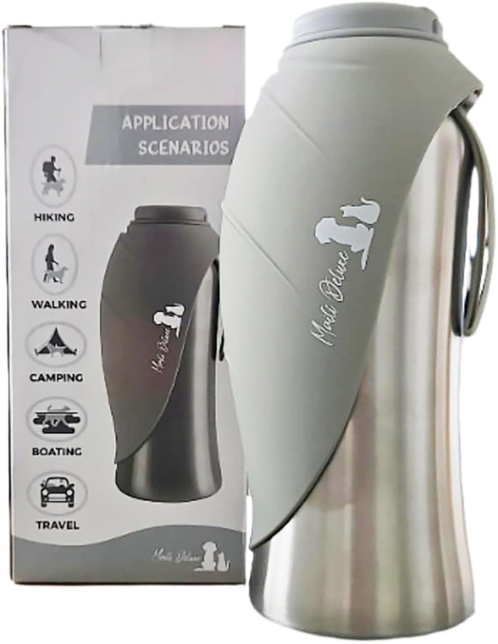 Hundetrinkflasche, Für deinen treuesten Begleiter – 800ml Isolierte Edelstahl Wasserflasche, Doppelw