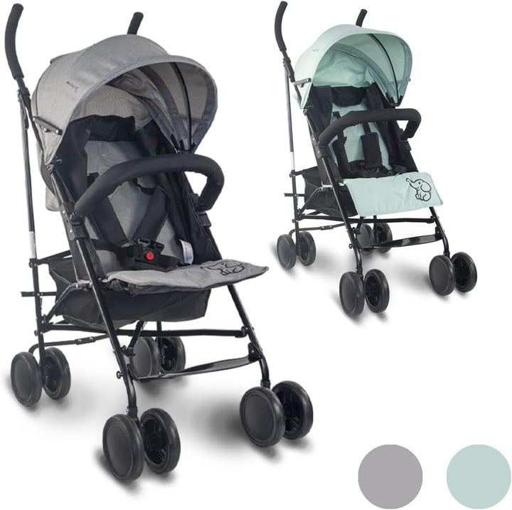Mobiclinic®, Kinderwagen, Buggy, Elefant, Verstellbare Rückenlehne, Doppeltes Sicherheitssystem, Abn