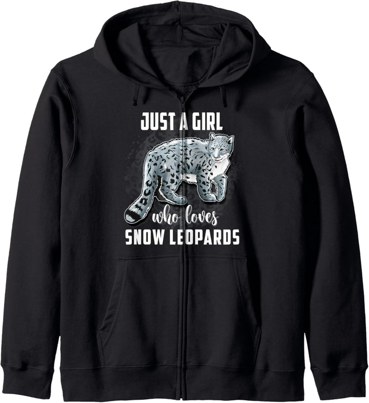 Snow Leopard Shirt Just A Girl Who Loves Snow Leopards Kapuzenjacke