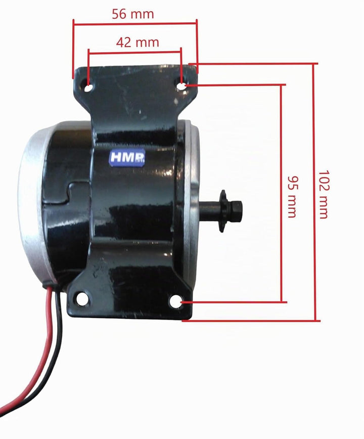 HMParts Elektro Motor - 24V 350W - 2750RPM - MY1016 - E Scooter/RC