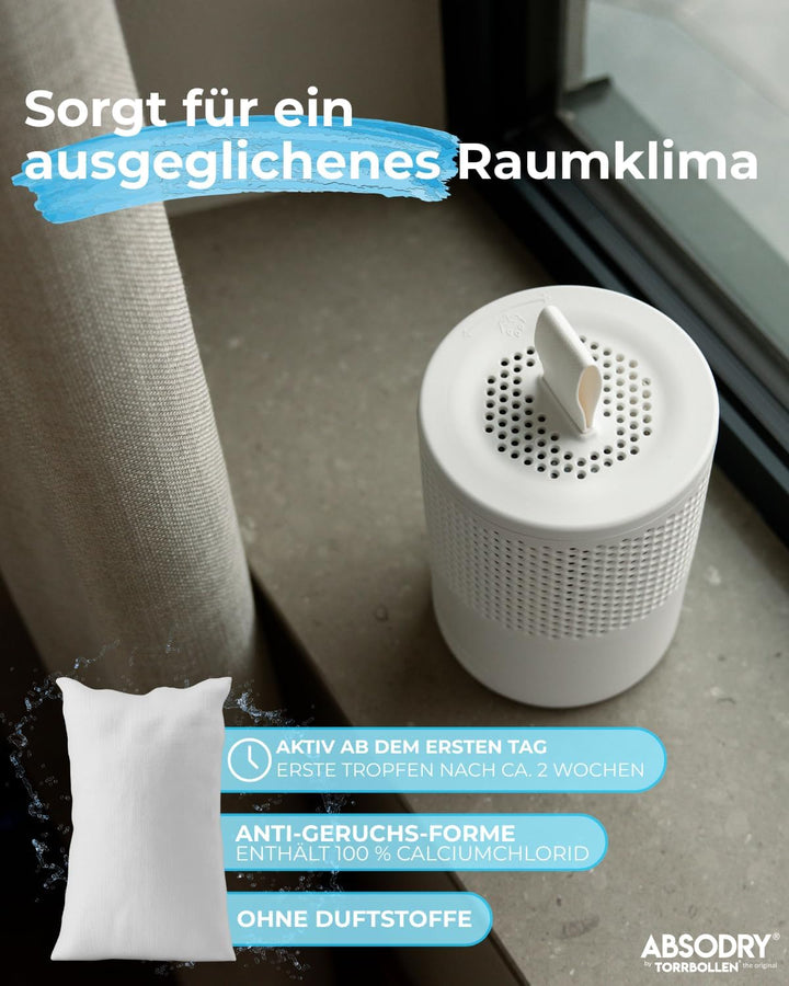 AbsoDry - Luftentfeuchter Nachfüllpack 12x600g - AbsoDry kompatibel - Verhindert Geruch &amp; bindet Feu