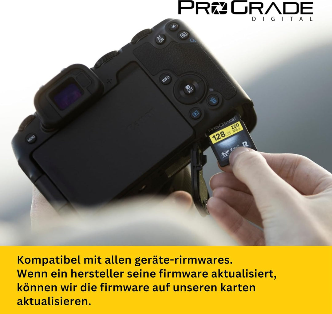 SD UHS-II 128 GB Karte V60 - Schreibgeschwindigkeit bis zu 130MB/s und Lesegeschwindigkeit von 250MB