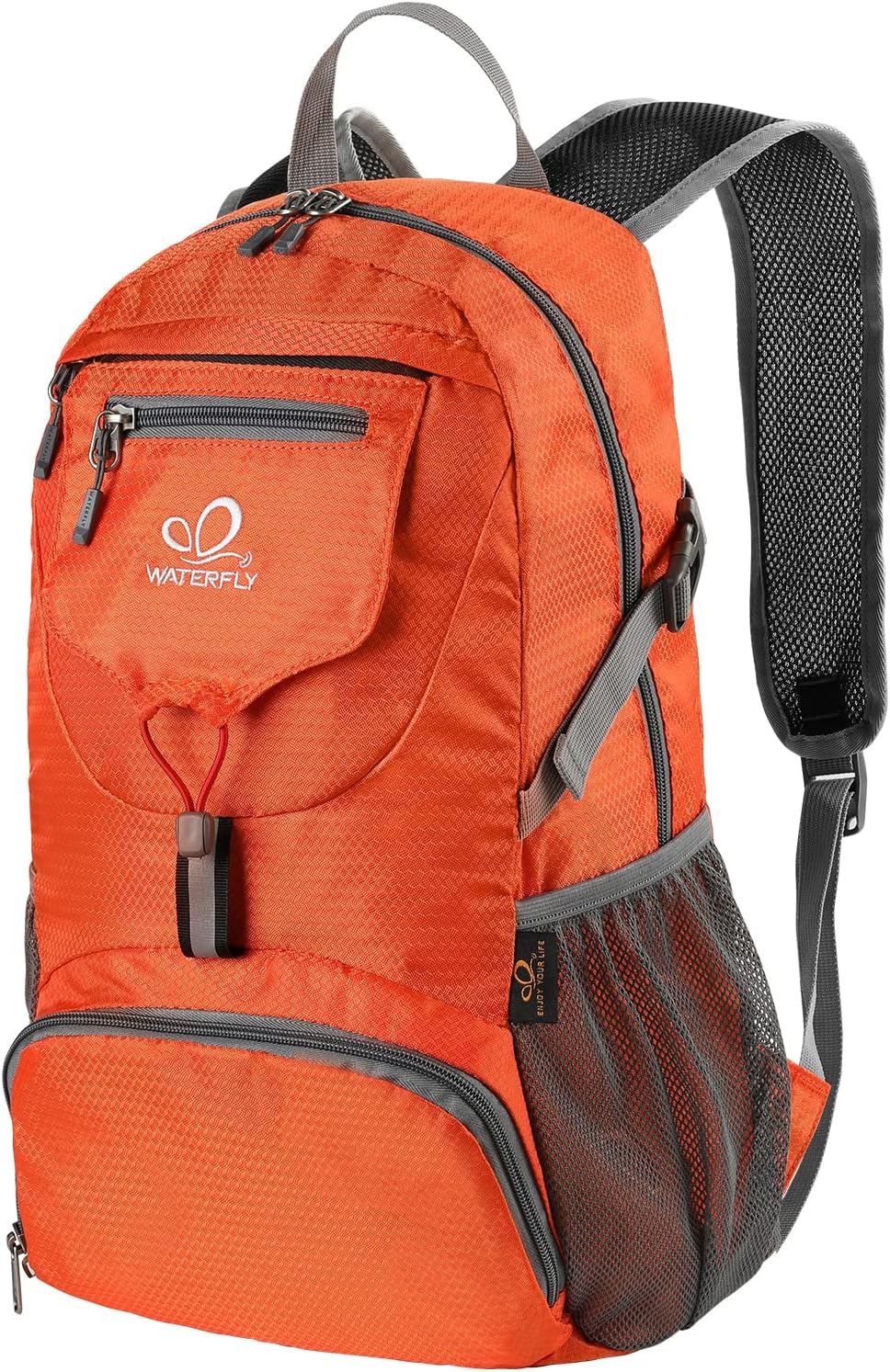 WATERFLY Ultraleicht Faltbar Klein Rucksack: 20L Leicht Packable Wanderrucksack Tagesrucksack Trekki