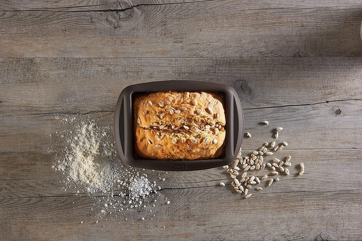 Lurch FlexiForm Kastenform, Brotbackform aus 100% BPA-freiem Platin-Silikon, 14,5 x 10,5 x 7 cm, Bra