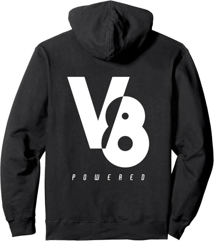 V8 Powered V Motor Muscle Car Pickup SUV Fan Pullover Hoodie