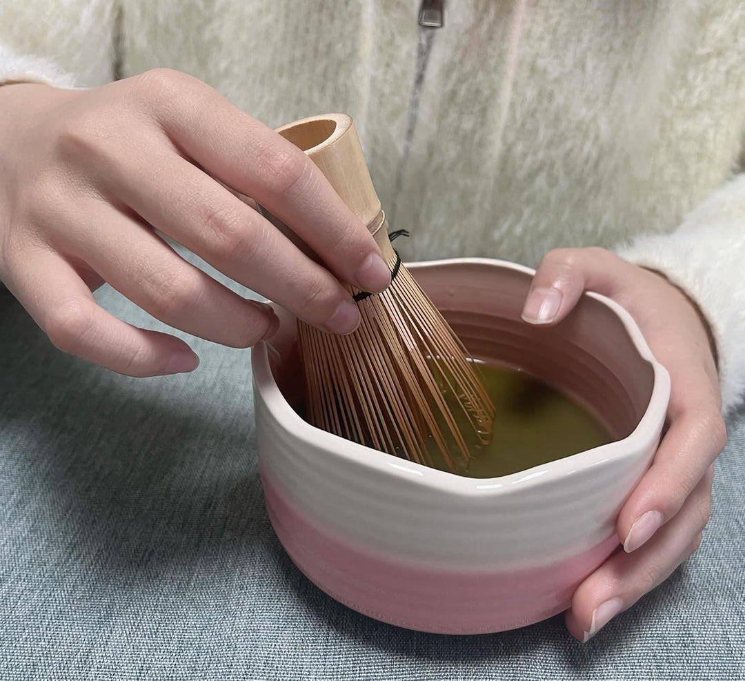 Premium Matcha Set – Matcha Schale, Bambusbesen und Matcha-Löffel Filterlöffel Matcha Set– Vollständ