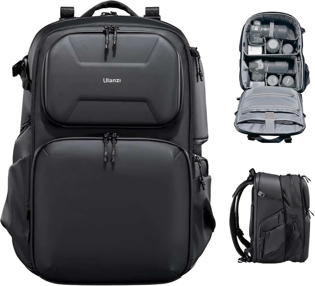 ULANZI BP10 35L Hartschalen-Kamerarucksack, Professionelle Wasserdichte Fotografie Kameratasche für