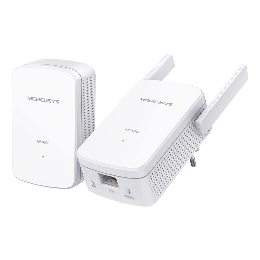 MERCUSYS MP510 Kit, AV1000 Mbps, 300 Mbps auf WiFi, 1 Gigabit-Anschluss, Plug and Play, HomePlug AV2